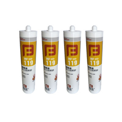 Hochtemperatur Rotfarbe Feuergeschütztes Silicone-Dichtungsmittel Ozonbeständig 590ml