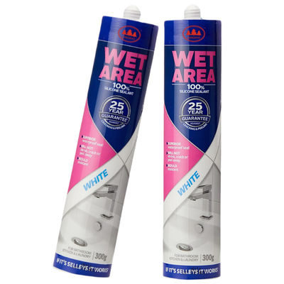 25 Jahre Garantie 100% Silikondichtungsmittel Feuchtigkeitsfläche Feuchtigkeitsfläche Badegel 300g Weiß