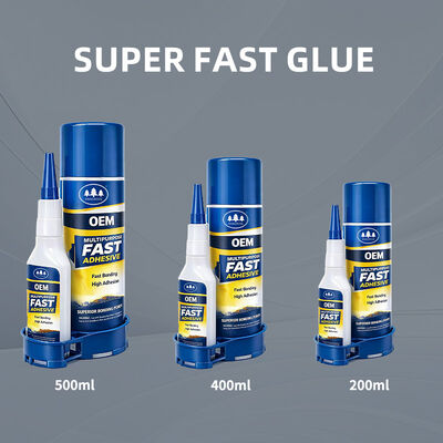 Ein guter Preis. Oem Fabrik Superkleber Cyanacrylatklebstoff 400ml und 100g Sprühaktivator Zweikomponenten-Sekundenkleber Online